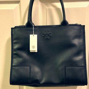 Tory Burch Ella Canvas Leather Tote